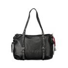 DESIGUAL Γυναικεία Μαύρη Τσάντα Lanuza Half Logo 26WAXP06
