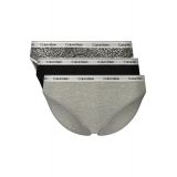 CALVIN KLEIN Γυναικεία Σλιπ Μπικίνι 3 Τεμαχίων Γκρι LV00QD5207