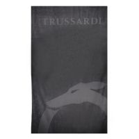 TRUSSARDI Ανδρική Πετσέτα Θαλάσσης Μαύρη, 88 x 190 cm, TRU2MTW01