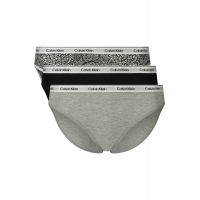 CALVIN KLEIN Γυναικεία Σλιπ Μπικίνι 3 Τεμαχίων Γκρι LV00QD5207