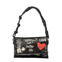 DESIGUAL γυναικεία μαύρη τσάντα WOW MURANO 26WAXP39