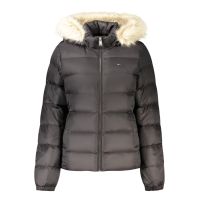 TOMMY HILFIGER Γυναικείο Μαύρο Μπουφάν με Αφαιρούμενη Κουκούλα DW0DW18312