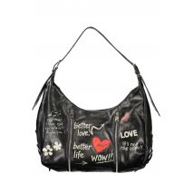 DESIGUAL Γυναικεία Μαύρη Maxi Τσάντα WOW HEAVEN 26WAXPA3