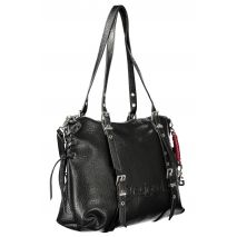 DESIGUAL Γυναικεία Μαύρη Τσάντα Lanuza Half Logo 26WAXP06