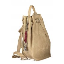 DESIGUAL Γυναικείο Μπεζ Σακίδιο Πλάτης Half Logo Luena 26WAKP15