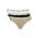 CALVIN KLEIN Γυναικεία Σλιπ Μπικίνι 3 Τεμαχίων LV00QD5207_NE3RN – Μαύρο, Λευκό και Μοτίβο