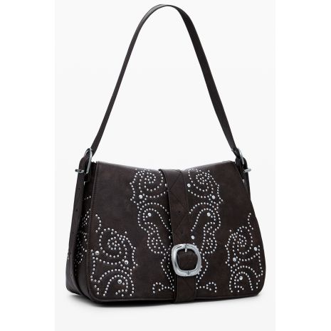 DESIGUAL γυναικεία καφέ τσάντα Poker Face Posadas 25WAXP34