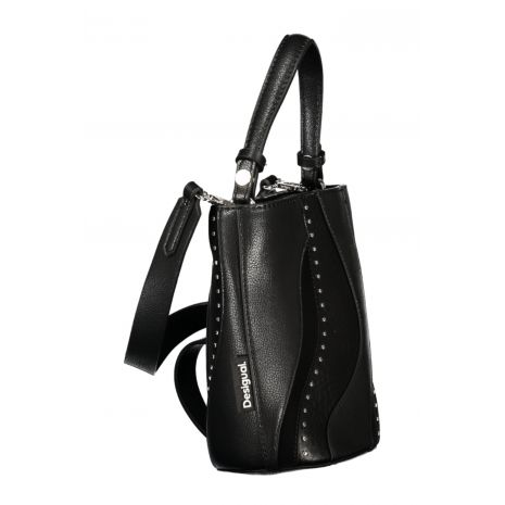 DESIGUAL Γυναικεία Μαύρη Τσάντα Kahlo Cubo Micro 26WAXP87
