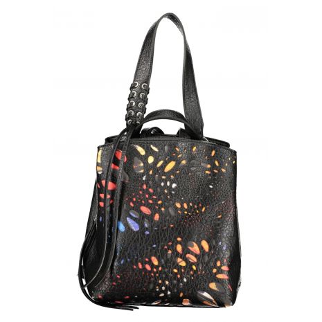 DESIGUAL Γυναικείο Μαύρο Mini Σακίδιο Πλάτης Notus Print Sumy 26WAKP25
