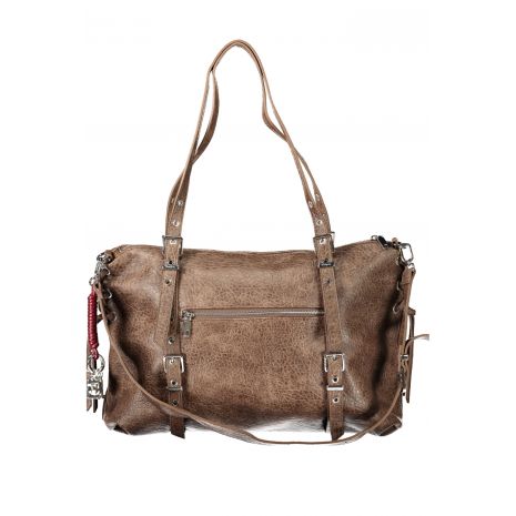 DESIGUAL Γυναικεία Καφέ Τσάντα LANUZA NEW HALF LOGO 26WAXPAF