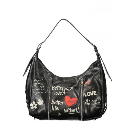 DESIGUAL Γυναικεία Μαύρη Maxi Τσάντα WOW HEAVEN 26WAXPA3