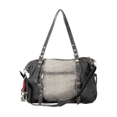 DESIGUAL γυναικεία μαύρη τσάντα 26WAXD06