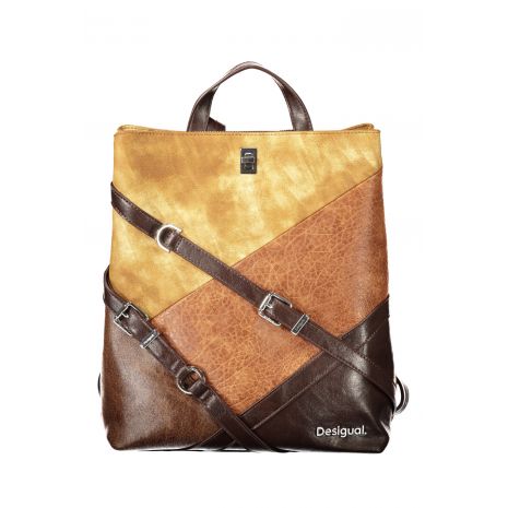 DESIGUAL Γυναικείο Καφέ Σακίδιο Πλάτης 26WAKP31